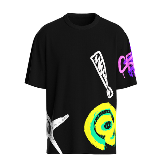 Front view image of Crazy Doodle tee